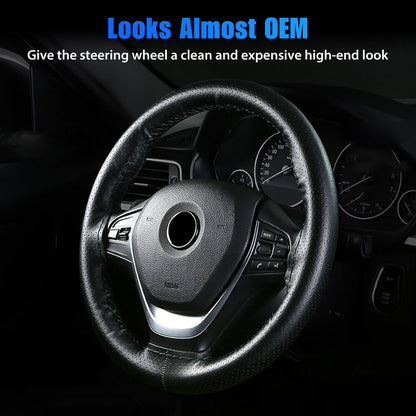 Genuine Leather DIY Car Steering Wheel Cover