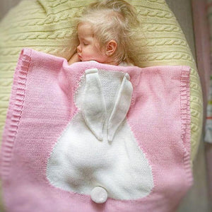 Kids Rabbit Knitting Baby Bed Bumper