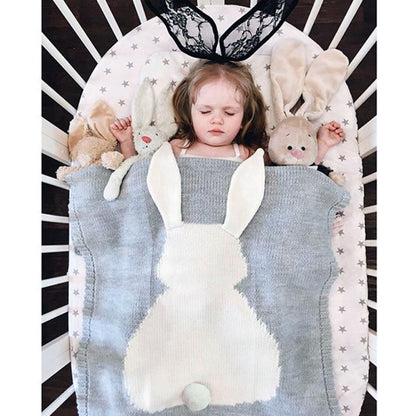 Kids Rabbit Knitting Baby Bed Bumper