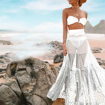 Beach Wear High Waist Wrap Skirt