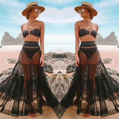 Beach Wear High Waist Wrap Skirt