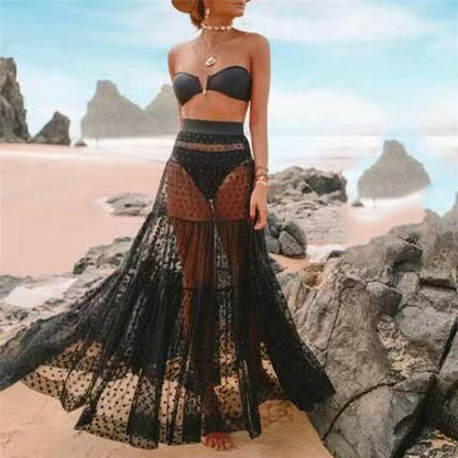 Beach Wear High Waist Wrap Skirt