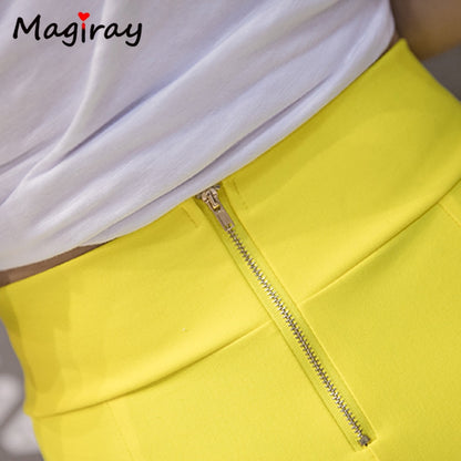 High Waist Elastic Pencil Skirt