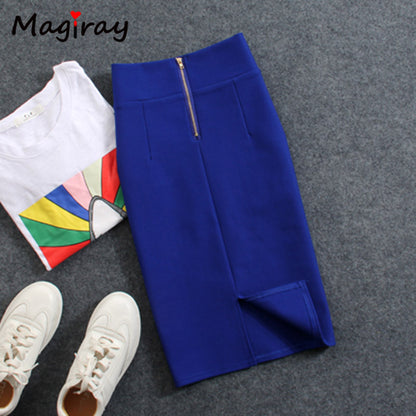 High Waist Elastic Pencil Skirt