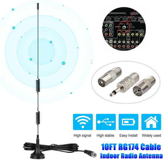 Base Indoor Digital Radio FM Antenna