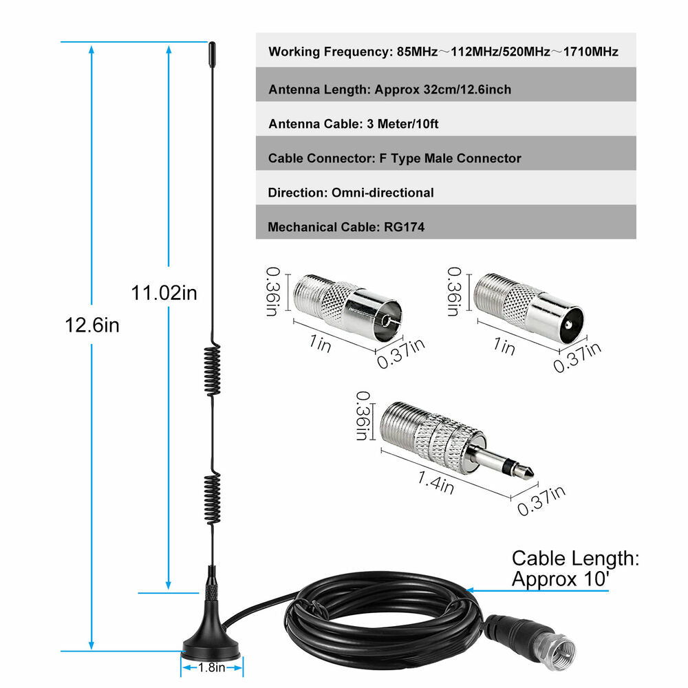 Base Indoor Digital Radio FM Antenna