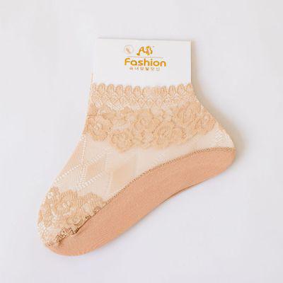 Modern Women Invisible No Show Nonslip Loafer Lace Boat Liner Low Cut Cotton Socks Antiskid Pink Peds Sock 1pair For Girls