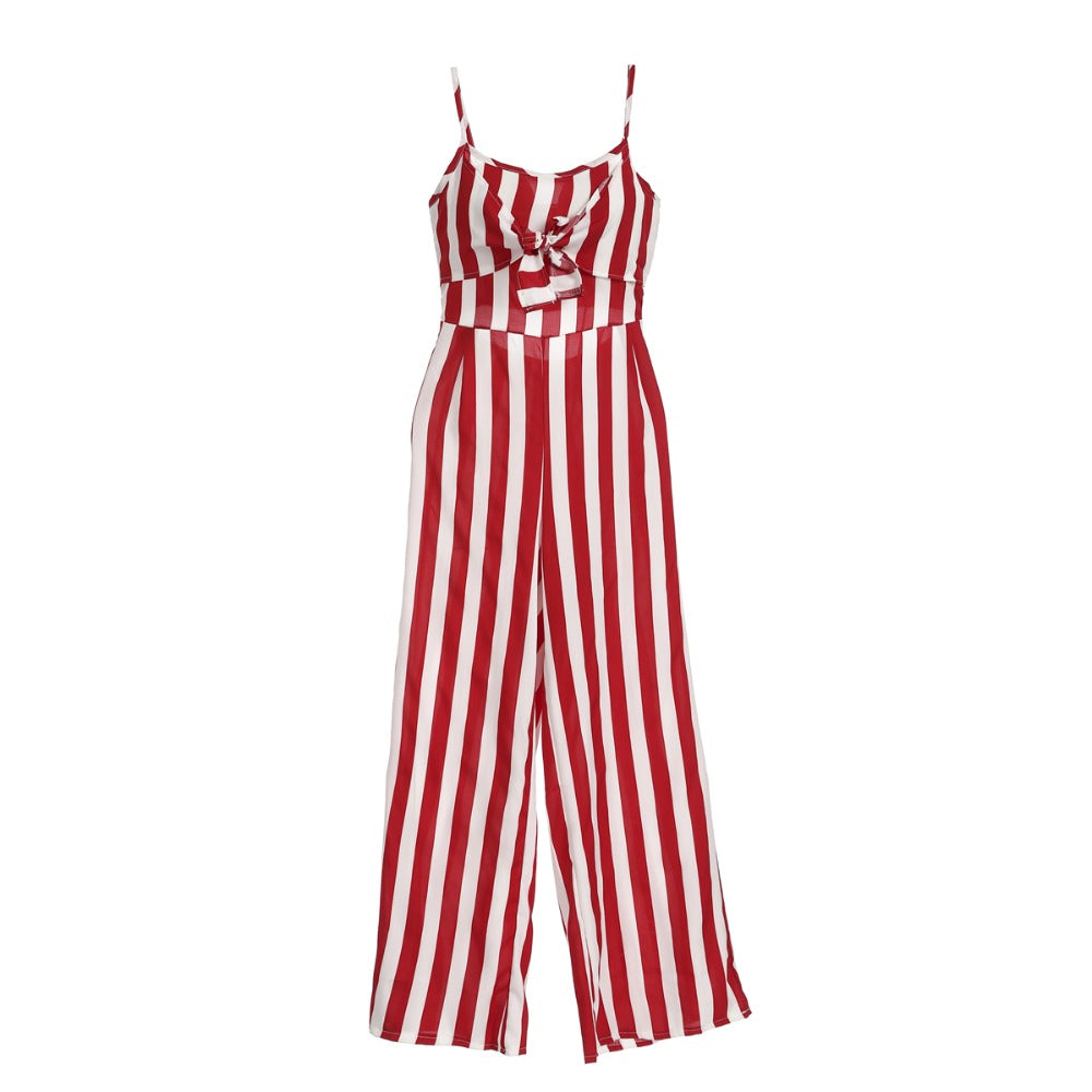 Newly Women Jumpsuit Lady Strap Stripe Romper womens Jumpsuit Bodysuit Bodycon Party streetwear Outfit Clothes