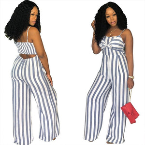 Newly Women Jumpsuit Lady Strap Stripe Romper womens Jumpsuit Bodysuit Bodycon Party streetwear Outfit Clothes