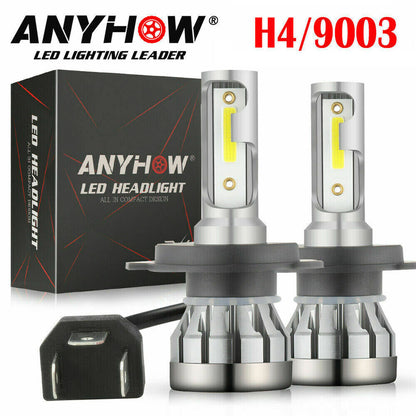 Pair 9003/H4 LED Headlight Bulbs Conversion Kit