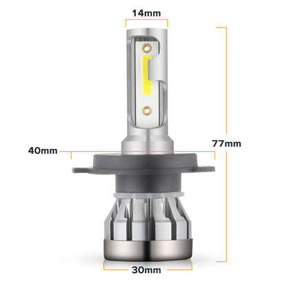 Pair 9003/H4 LED Headlight Bulbs Conversion Kit