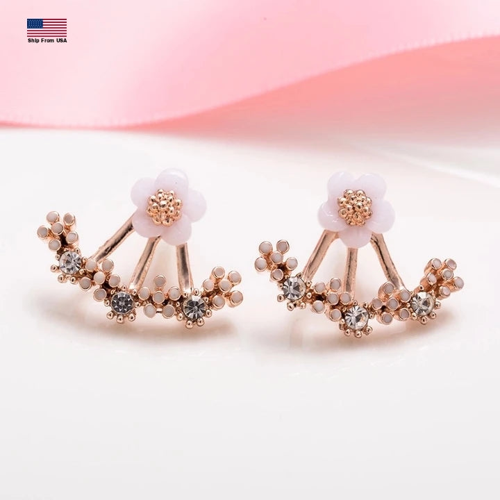 Cherry Blossoms Flower Stud Earrings