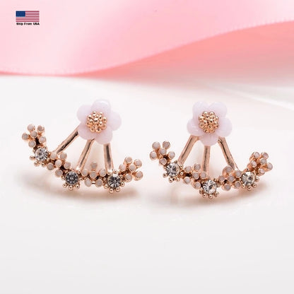 Cherry Blossoms Flower Stud Earrings