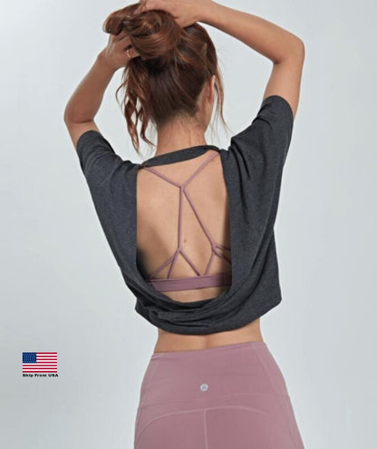 Loose Breathable Workout Tops