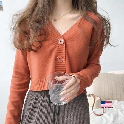 Knitted Crop Cardigan