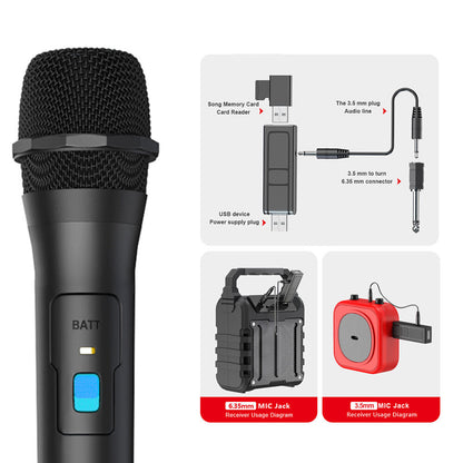 Professional VHF Wireless Microphone Handheld