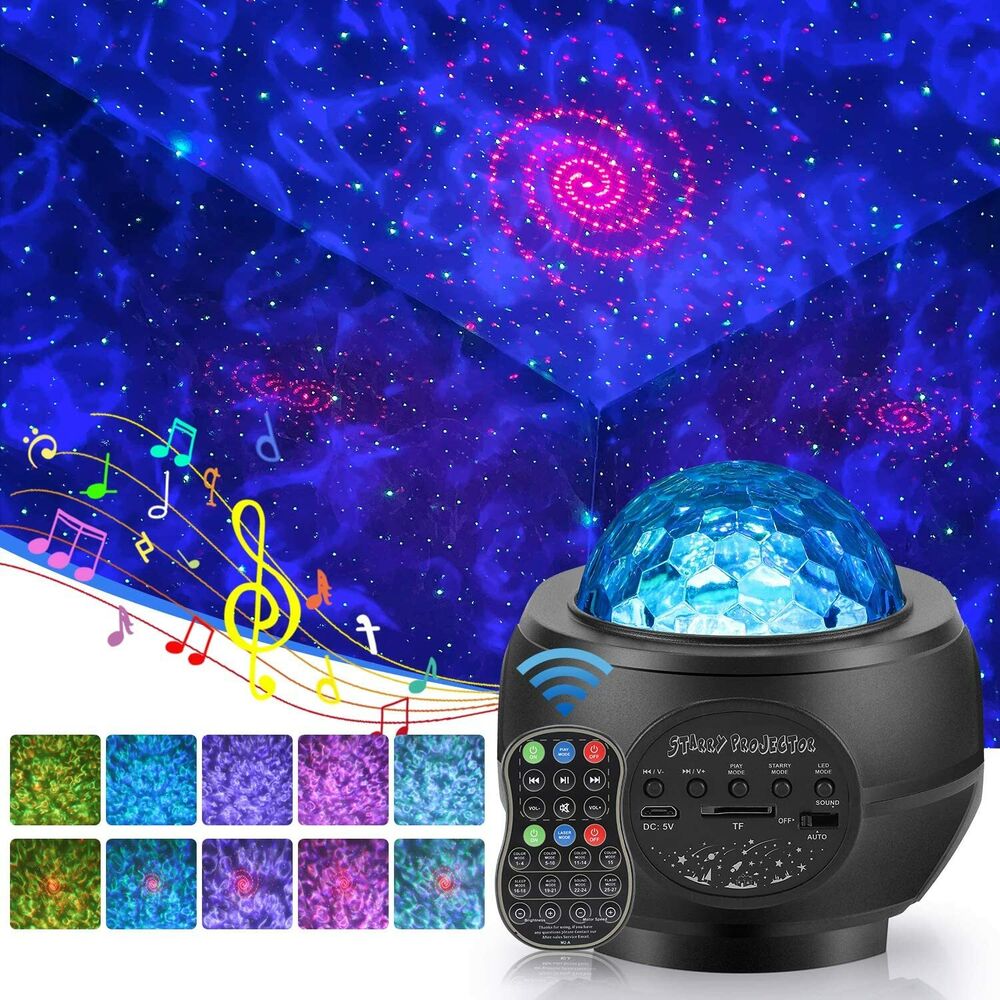 Projector Galaxy Starry Party Speaker LED Lamp Remote