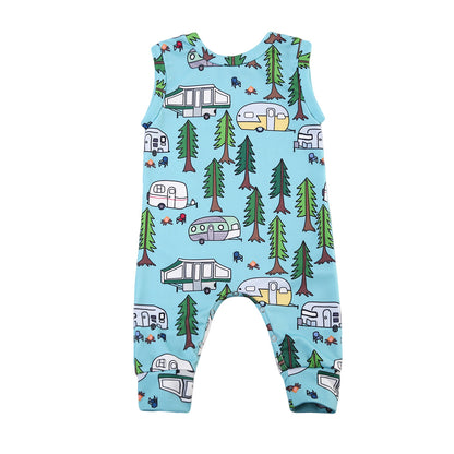 Toddler Infant Baby Boy Girl Sleeveless Romper