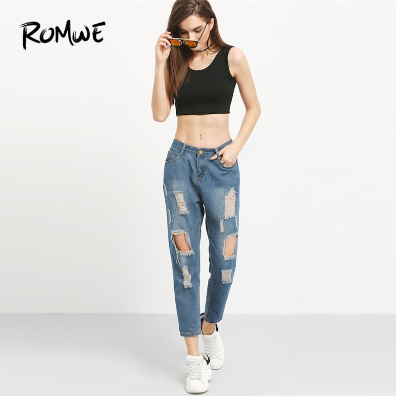 Woman High Waist Jeans