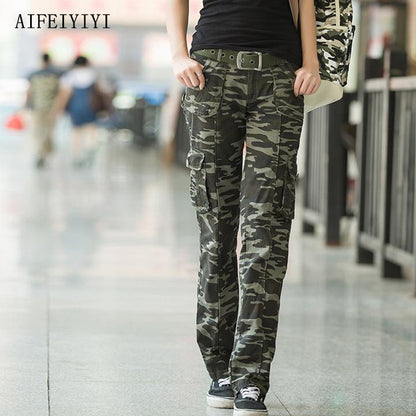 Workout Casual Military Denim Trousers