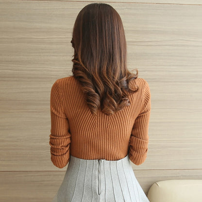 Winter Tops Women Knitted Pullovers