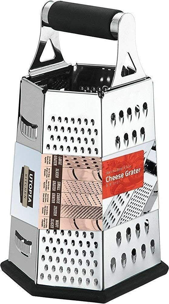 6 Sided Cheese Shredder Stainless Steel