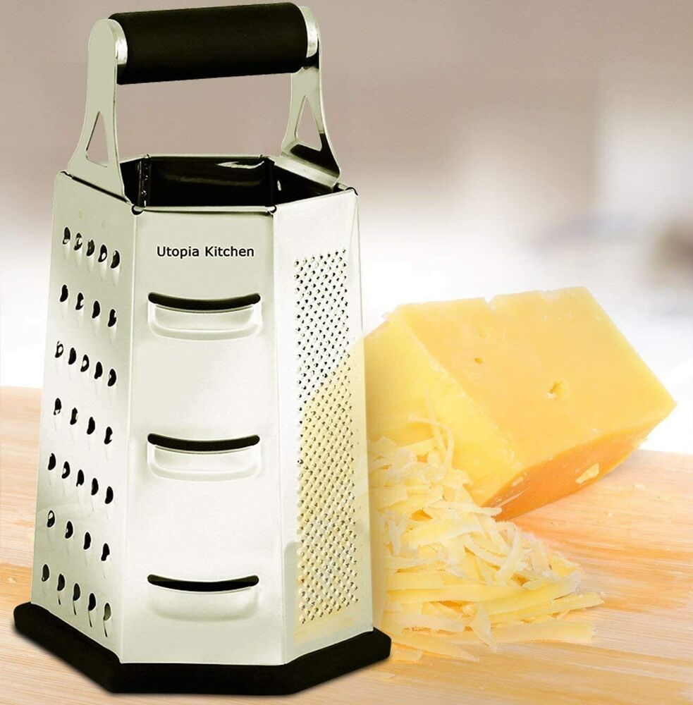 6 Sided Cheese Shredder Stainless Steel