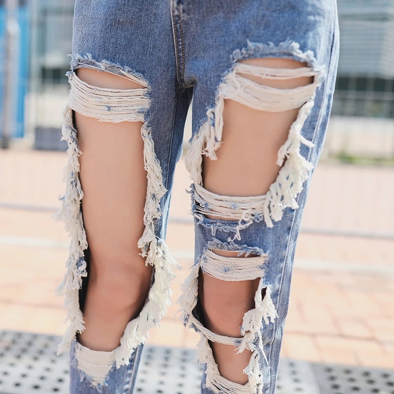 Vintage Torn Ripped Jean