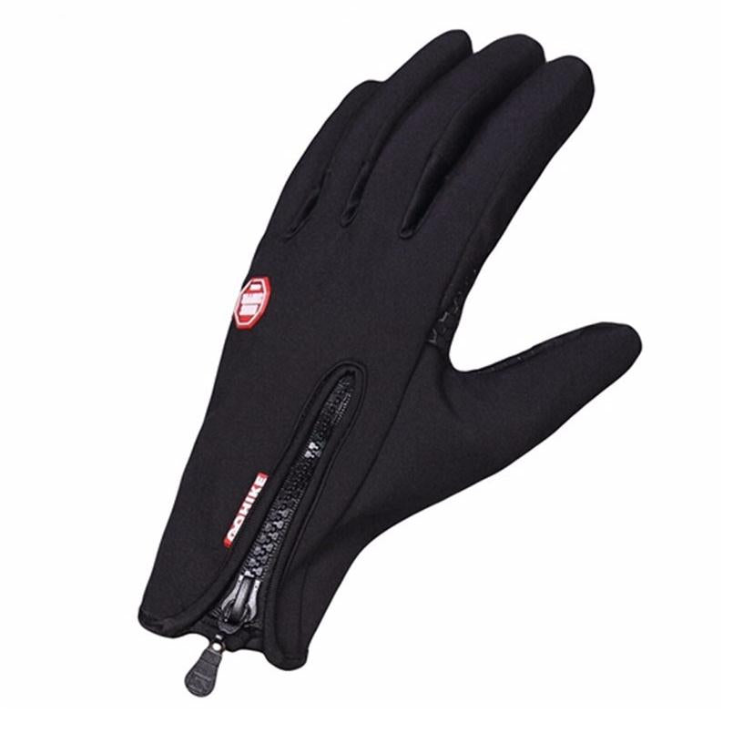 Windstopers Gloves Anti Slip Windproof Thermal Warm Touchscreen Glove Breathable Tactico Winter Men Women Black Zipper Gloves