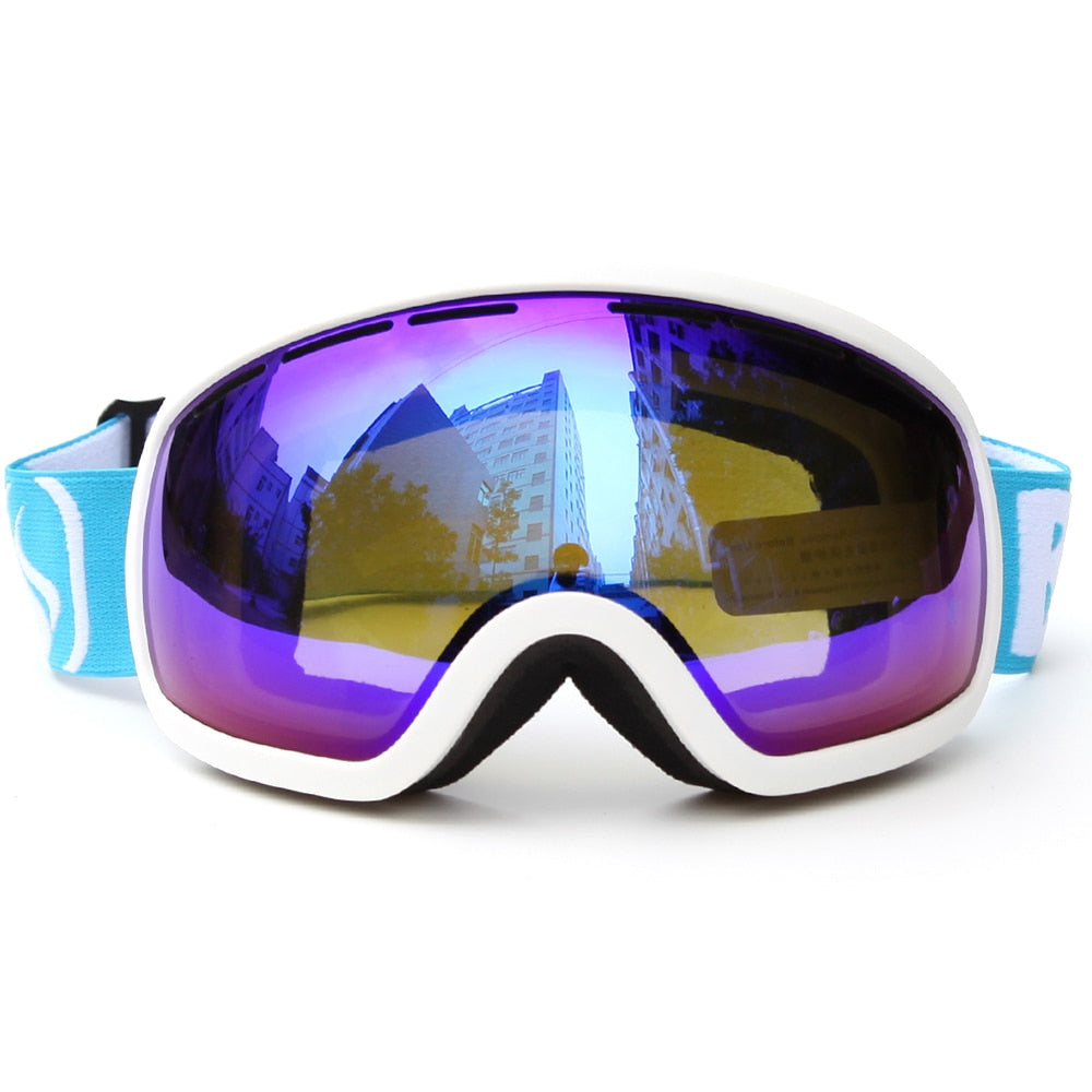 Winter Windproof Snowboard Glasses Skiing Goggles UV Protection Anti-fog Anti-slip Strap Ski Goggles Snowboarding Ski Eyewear