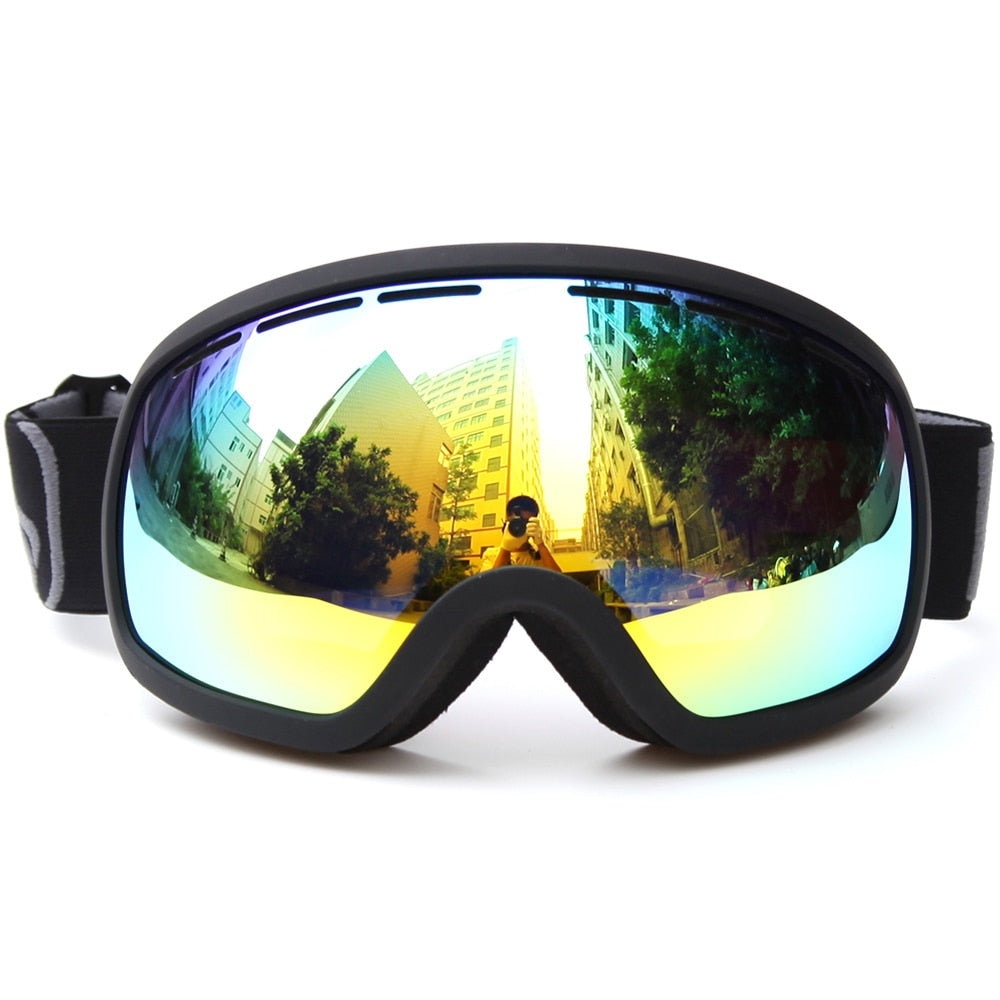 Winter Windproof Snowboard Glasses Skiing Goggles UV Protection Anti-fog Anti-slip Strap Ski Goggles Snowboarding Ski Eyewear