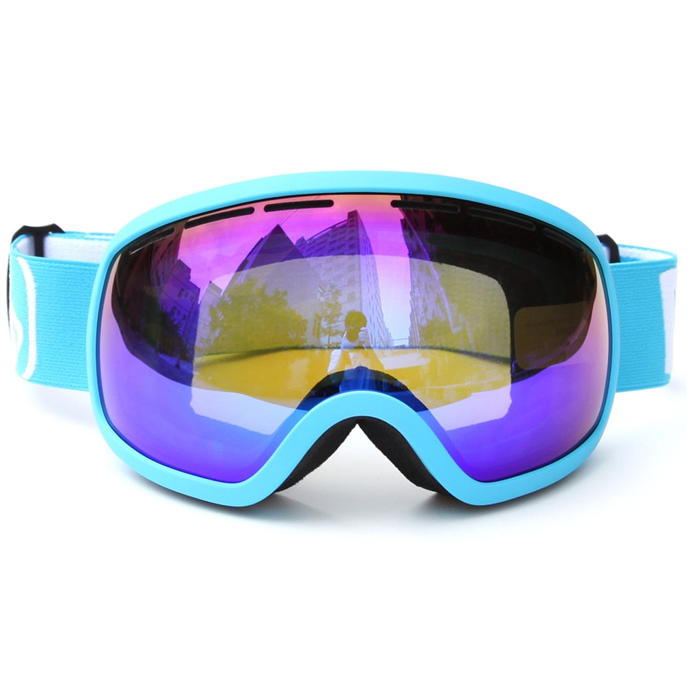 Winter Windproof Snowboard Glasses Skiing Goggles UV Protection Anti-fog Anti-slip Strap Ski Goggles Snowboarding Ski Eyewear