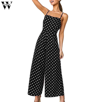 Polka Dot Holiday Wide Leg Pants