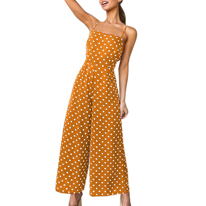 Polka Dot Holiday Wide Leg Pants