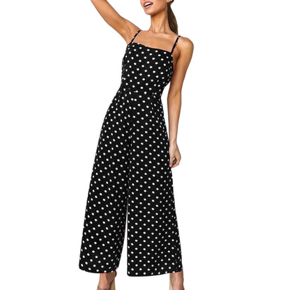 Polka Dot Holiday Wide Leg Pants