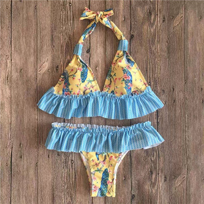 Women Bikini Set New Floral Swimsuit Women Push Up Two Piece Swimwear Triangle Swimwear Bathing Suit Swimming Costume Beach Wear