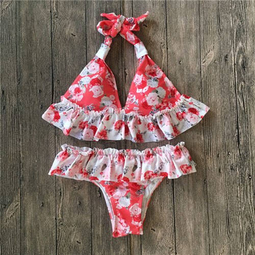 Women Bikini Set New Floral Swimsuit Women Push Up Two Piece Swimwear Triangle Swimwear Bathing Suit Swimming Costume Beach Wear