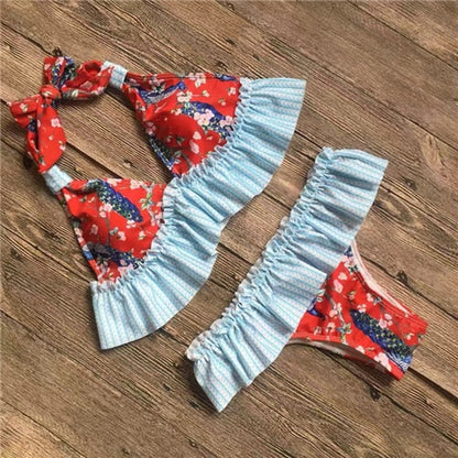 Women Bikini Set New Floral Swimsuit Women Push Up Two Piece Swimwear Triangle Swimwear Bathing Suit Swimming Costume Beach Wear