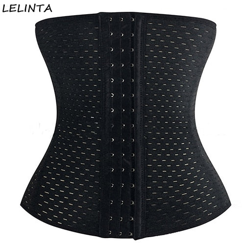 Women Black High Waist Trainer Body Shaper Waist Tummy Girdle Glass  Workout Underbust Control Weight Loss Corset Slimming Belt