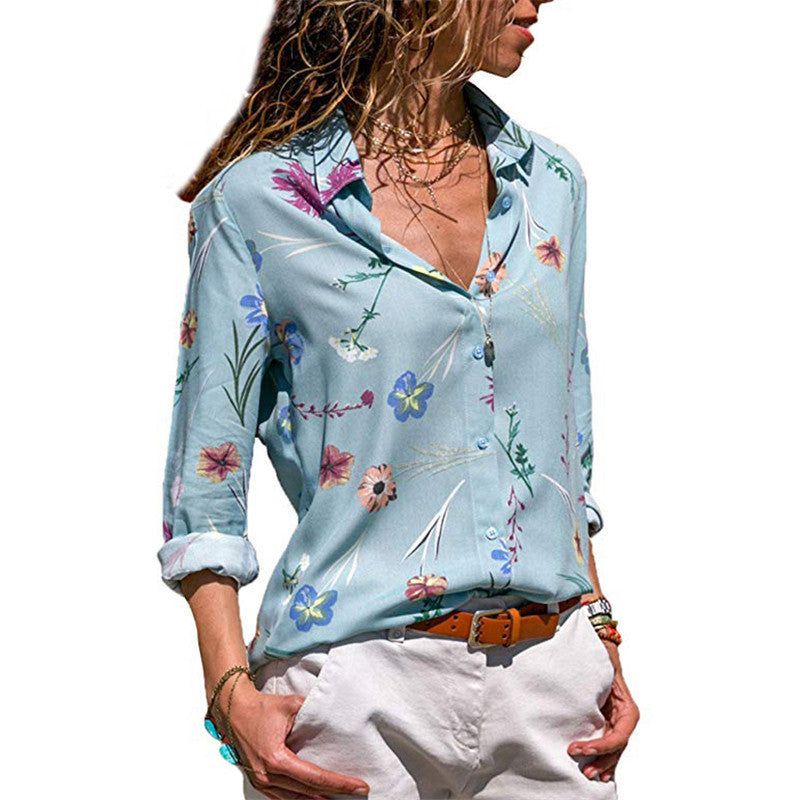 Women Blouses 2019 Fashion Long Sleeve Turn Down Collar Office Shirt Chiffon Blouse Shirt Casual Tops Plus Size Blusas Femininas