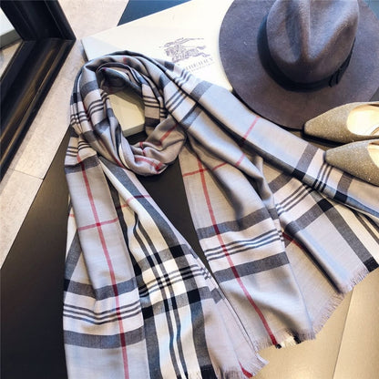 Plaid Cashmere Scarves