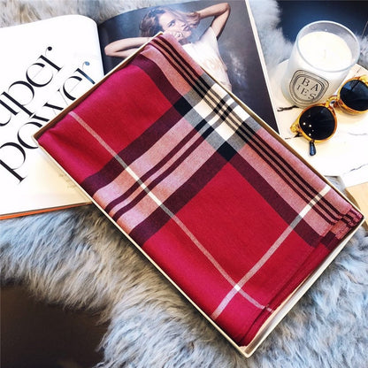 Plaid Cashmere Scarves