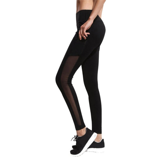 Women Casual Fitness Slim Pants Mesh Plain Elastic Waist Ladies Trousers Summer 2017 New arrival