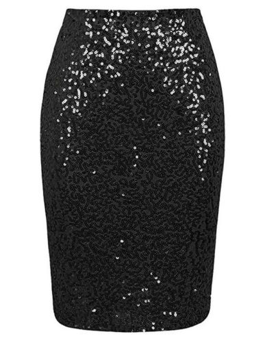 Women Sequin  Mini Skirt Night Out  Strappy Bodycon Ladies Mini Christmas Skirt