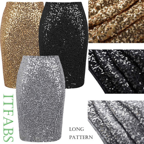 Women Sequin  Mini Skirt Night Out  Strappy Bodycon Ladies Mini Christmas Skirt