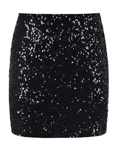 Women Sequin  Mini Skirt Night Out  Strappy Bodycon Ladies Mini Christmas Skirt