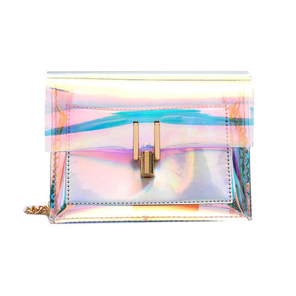 Women Shoulder Bag Fashion Laser Transparent Crossbody Bags Messenger Shoulder Beach Bag 2019 New Design Shoulder Bags