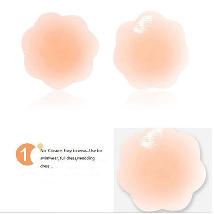 Women Silicone Nipple Cover Sutian Seamless Pasties Adhesive Stickers Invisible Intimates Hot Bra Accessories Breast Petals