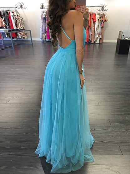 Women Summer Sleeveless Long Maxi Evening Party Dress Beach Dresses Sundress