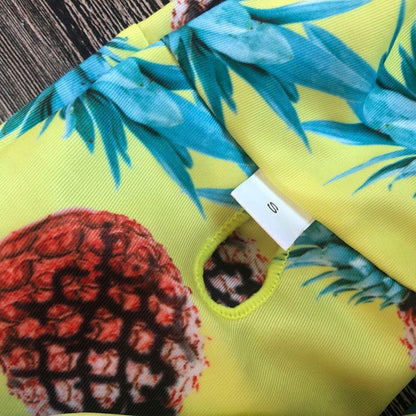 Women Swimwear Pineapple Print Ladies Bikini Beachwear Two Piece Swimsuit Bathing Suit Swimming Costume Maillot De Bain Femme